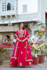 PREMIUM PINK GEORGETTE GOWN