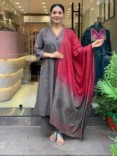 Beautiful pure cotton kurti pant dupatta set