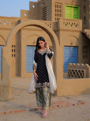 NEWLY LAUNCHED VELVET KURTI-PANT SET