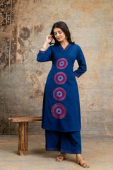 🌹Pure fine Cotton fabric Embroidery Work Kurti with Pant