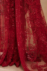 NEW SUPERHIT DESIGN ON FAUX GEORGETTE FABRIC WITH HEAVY EMBROIDERY & FANCY LACE WORK SAREE WITH STITCH BLOUSE