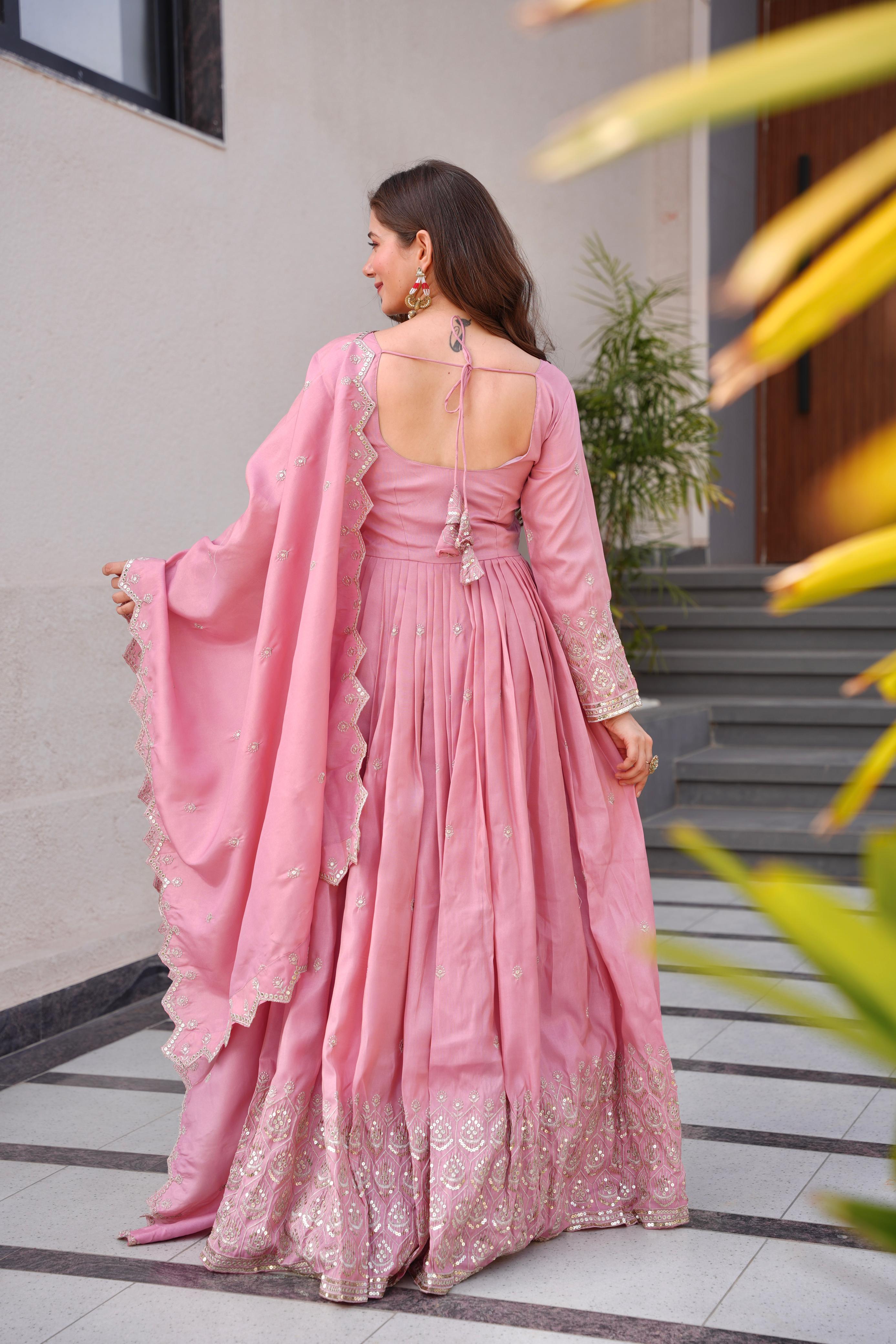 Anarkali with dupatta AllTreandy