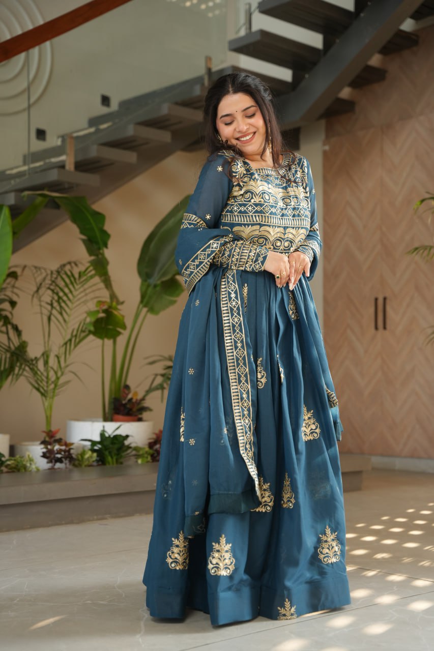 PREMIUM READYMADE GOWN-DUPATTA COLLECTIONS