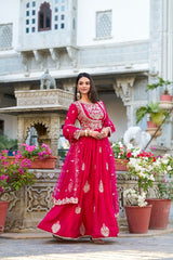 PREMIUM PINK  GEORGETTE GOWN