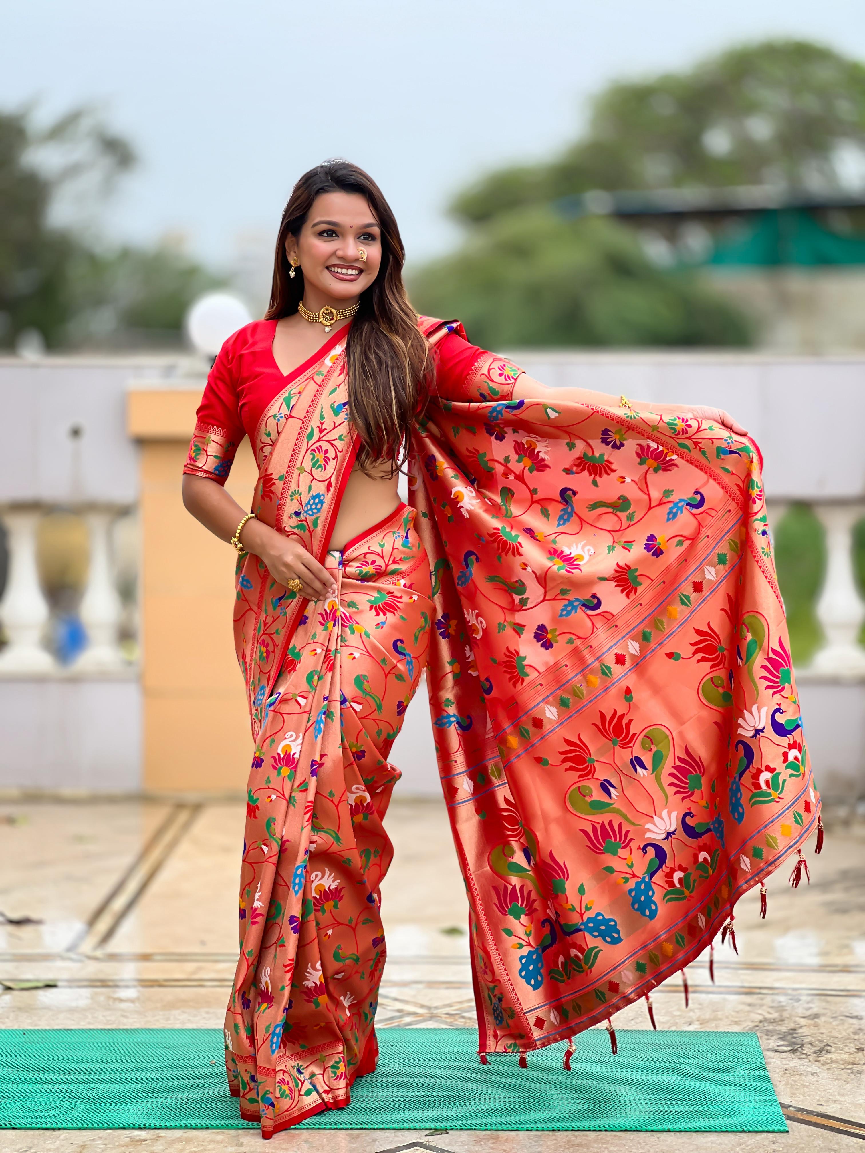 Soft Pethani silk saree