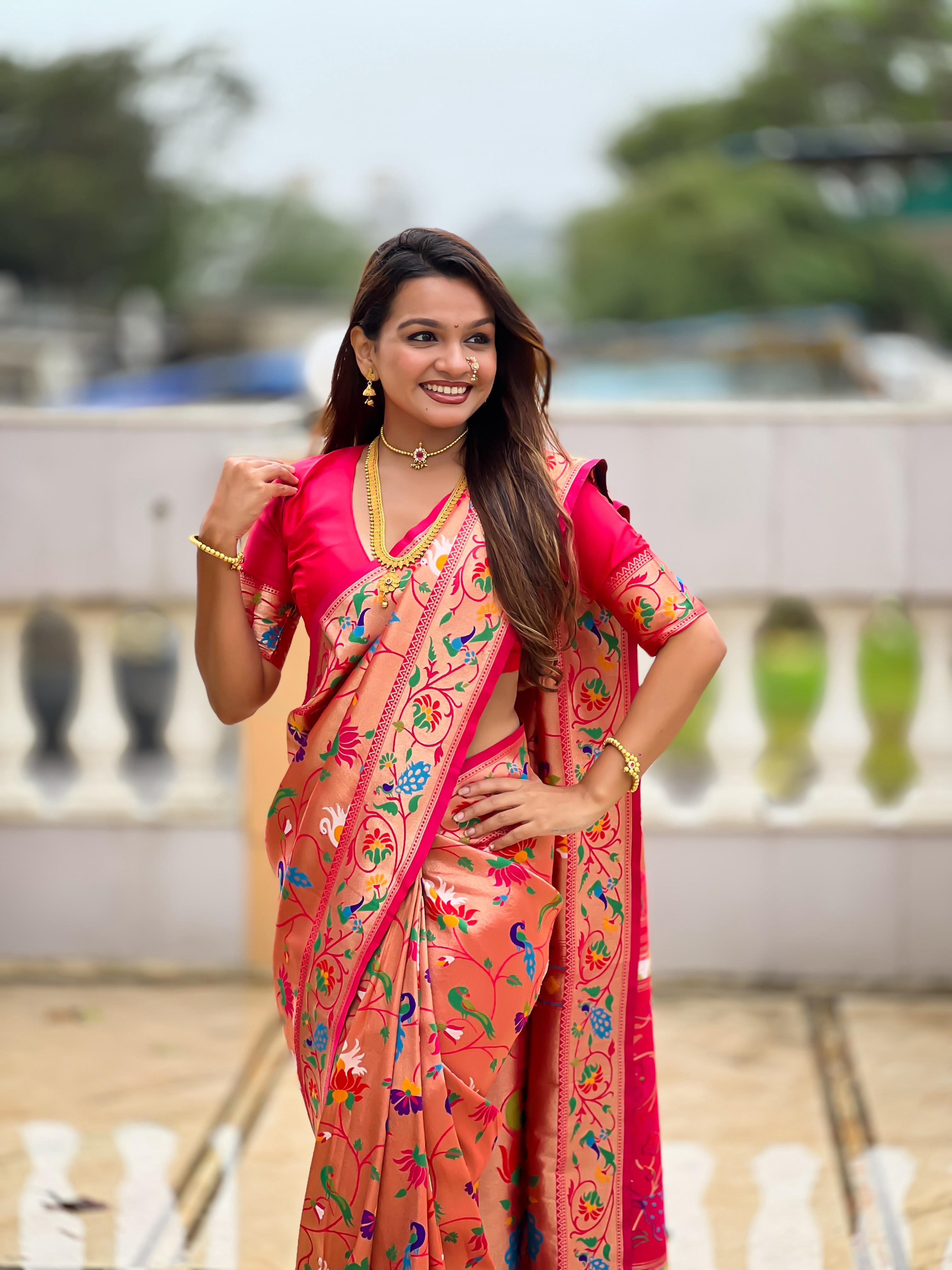 Soft Pethani silk saree