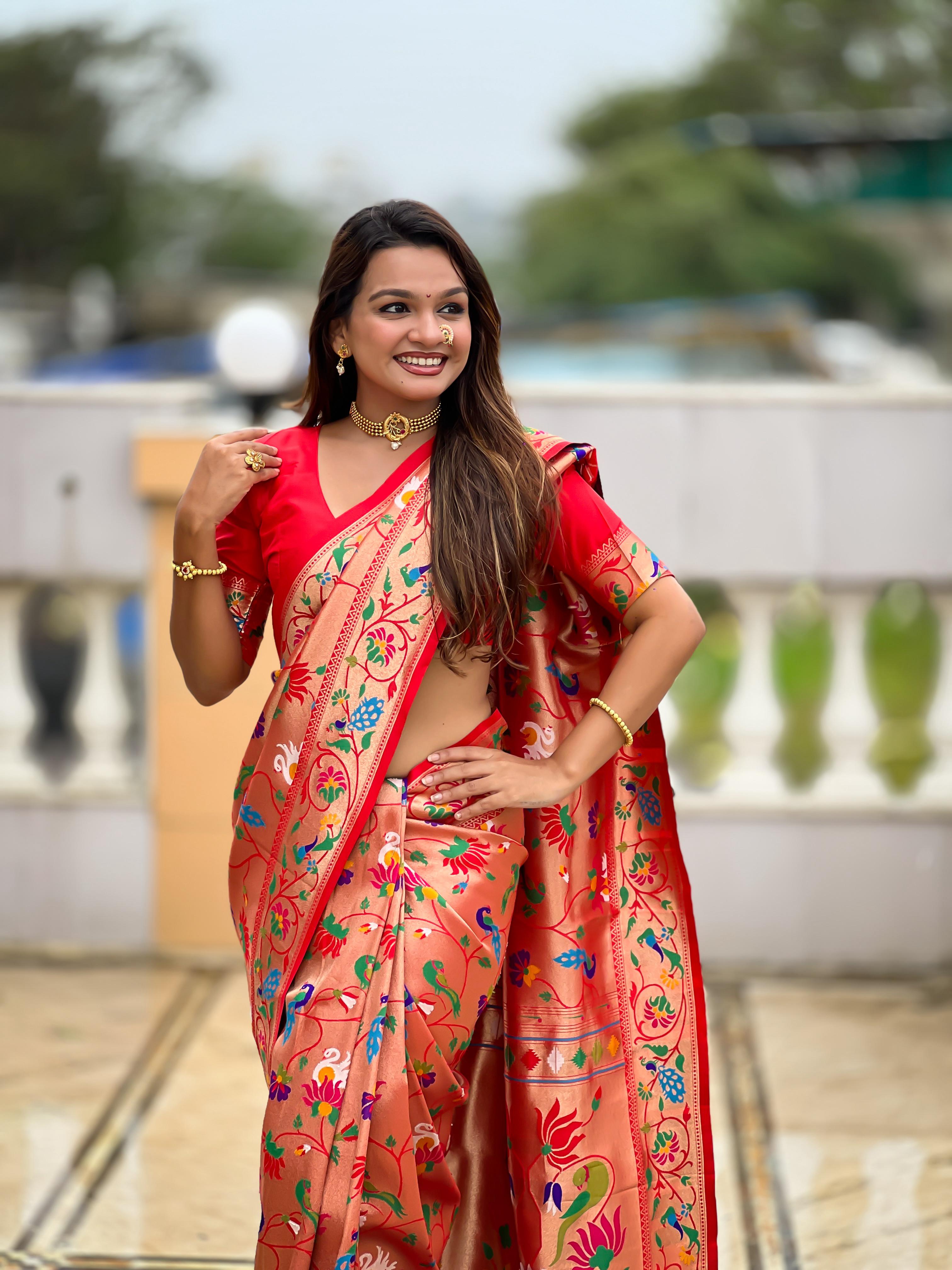 Soft Pethani silk saree