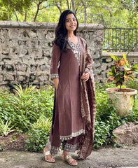 HANDLOOM  COTTON KURTI WITH EMBROIDERY WORK