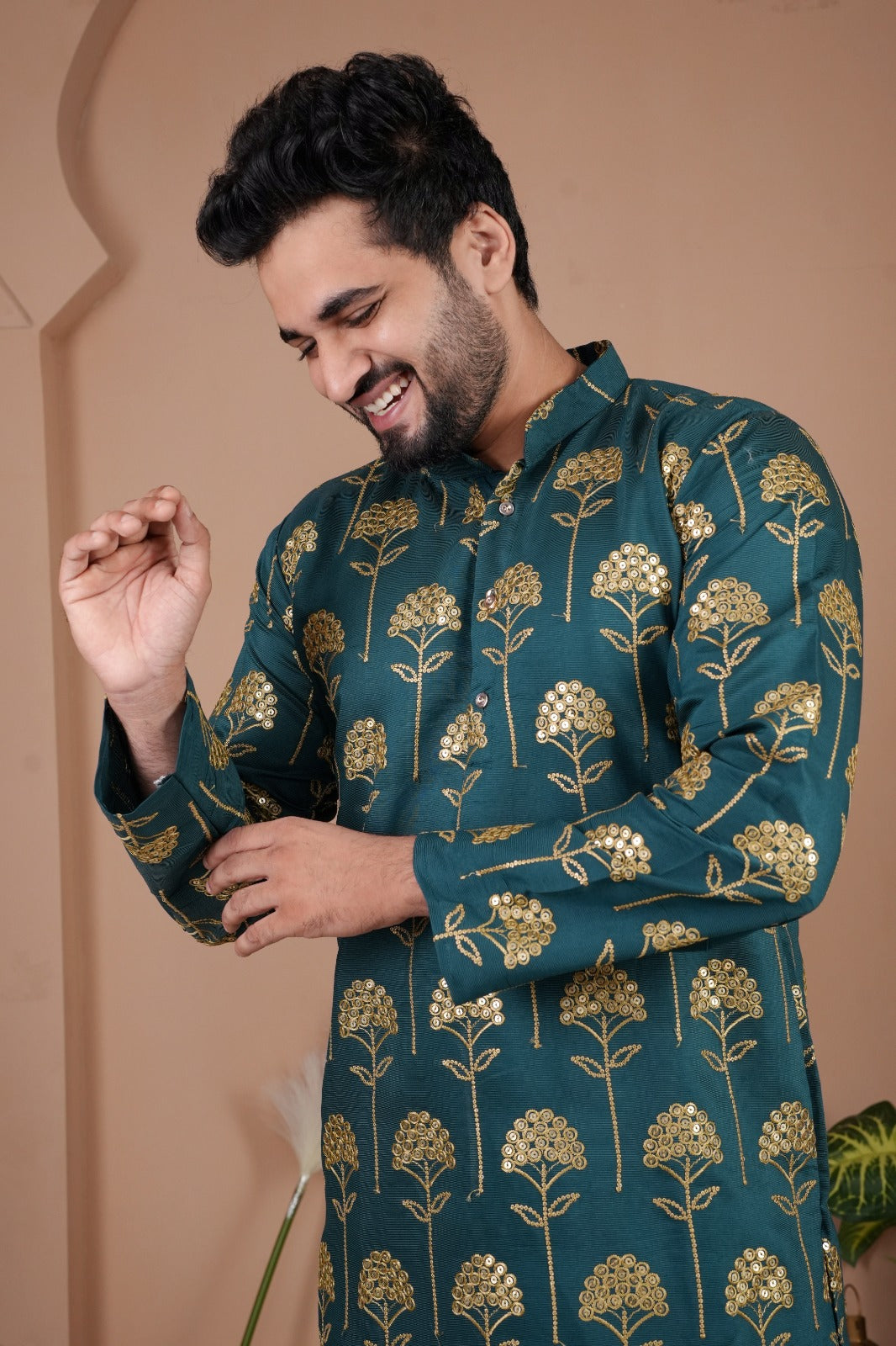 GADHVAL SILK WITH HEAVY EMBROIDERY SEQUENCE WORK