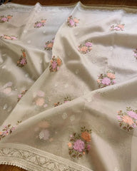 pure organza saree