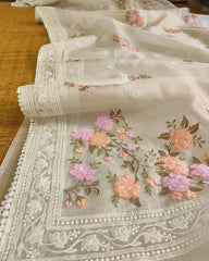 pure organza saree