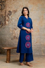 🌹Pure fine Cotton fabric Embroidery Work Kurti with Pant