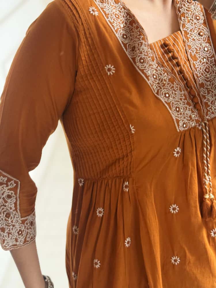 New anarkali kurta set with designer look