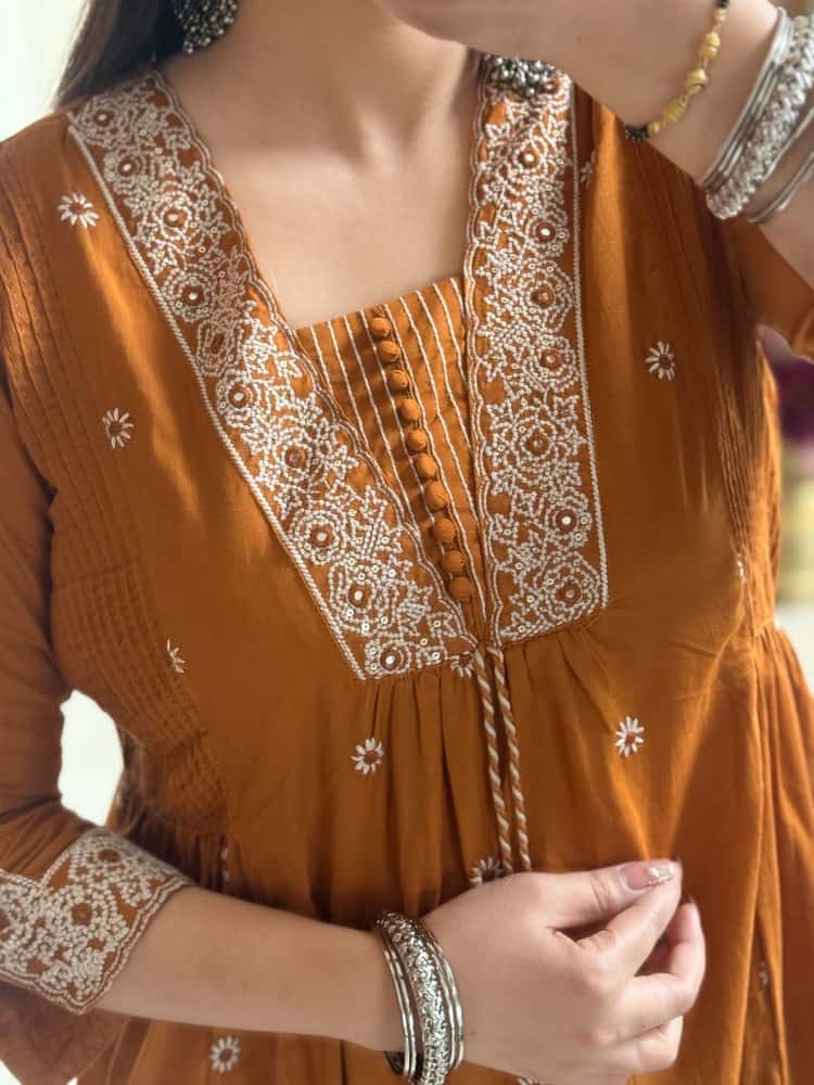New anarkali kurta set with designer look