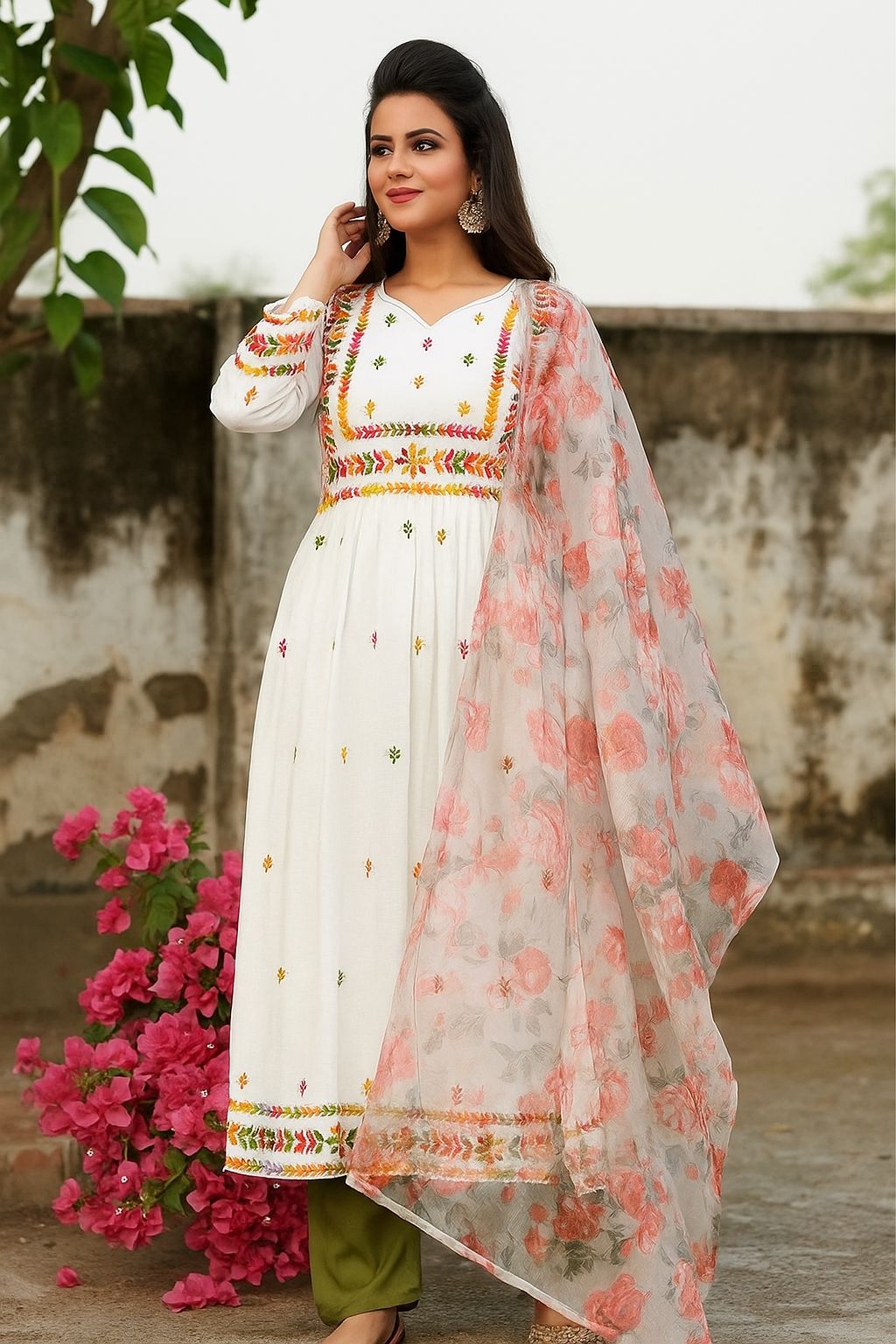 NEWLY LAUNCHED FLAIRED KURTI & PANT SET