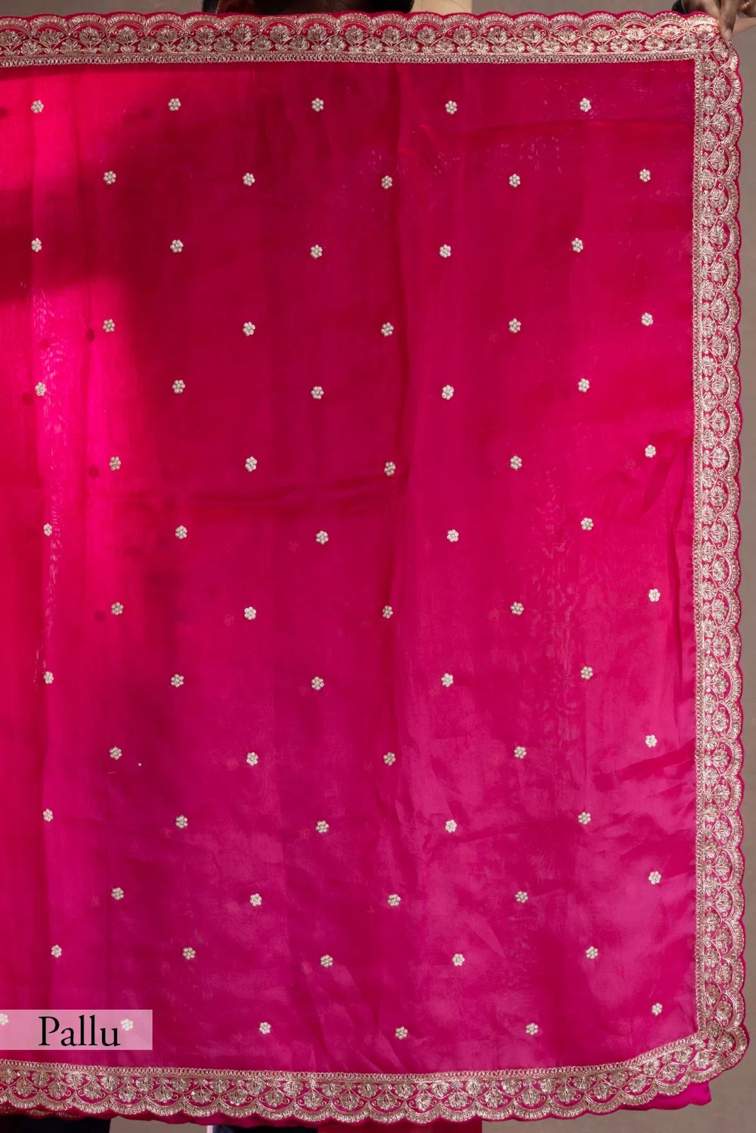 Premium Tibby silk saree PINK