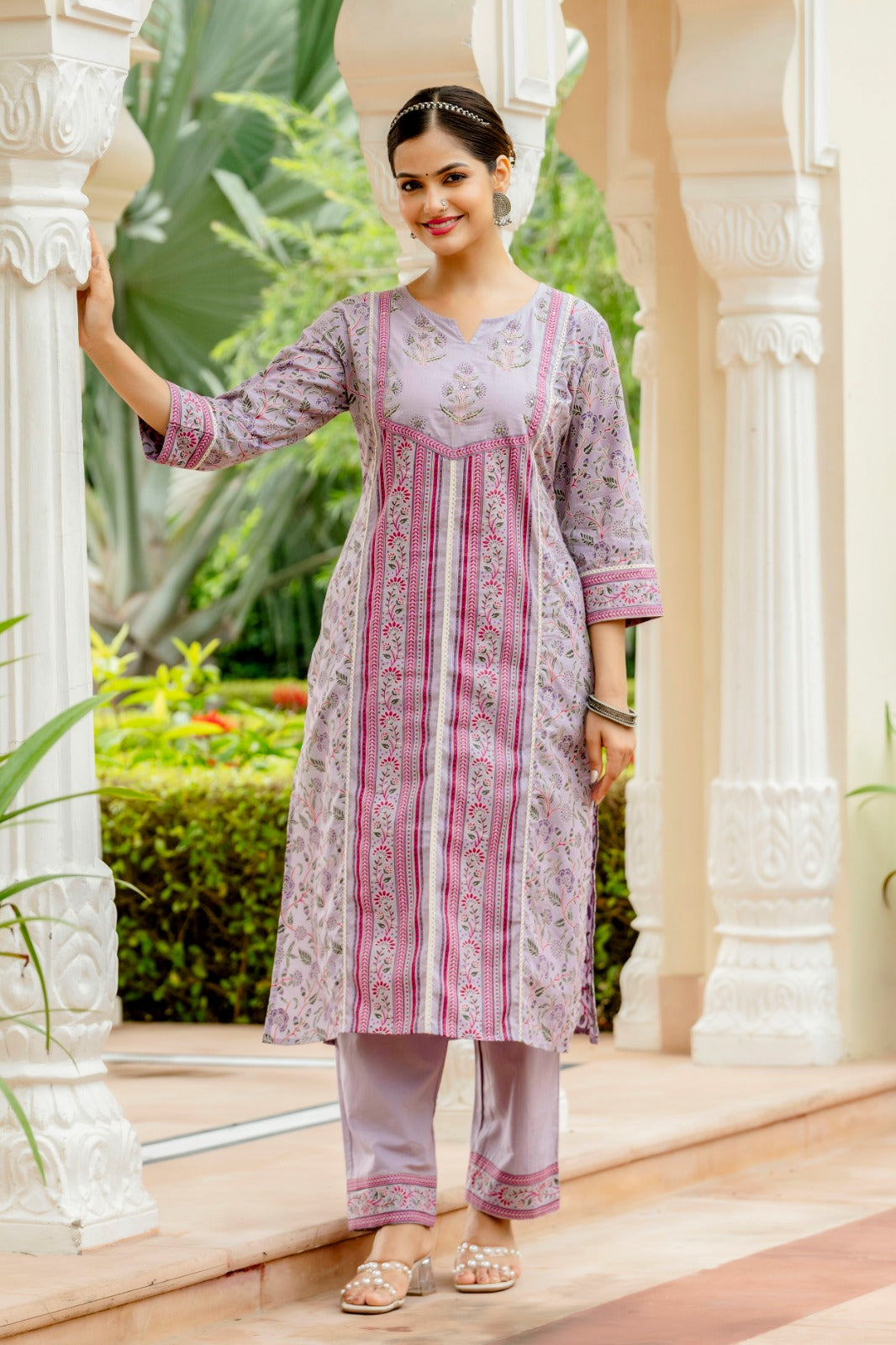 Beautiful kurti pant dupatta set in Premium Fine Cotton