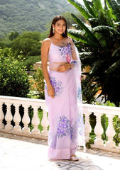Soft pure organza handwork sarees