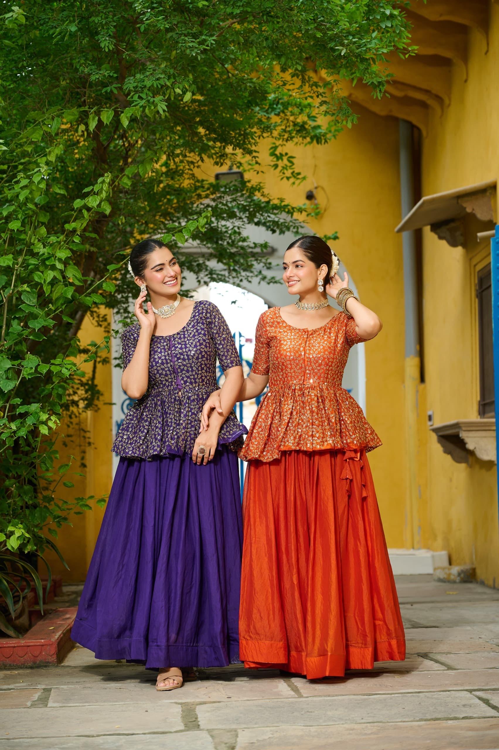 Lehenga  Designer Sequins Embroiderd Readymade Lehenga choli Set