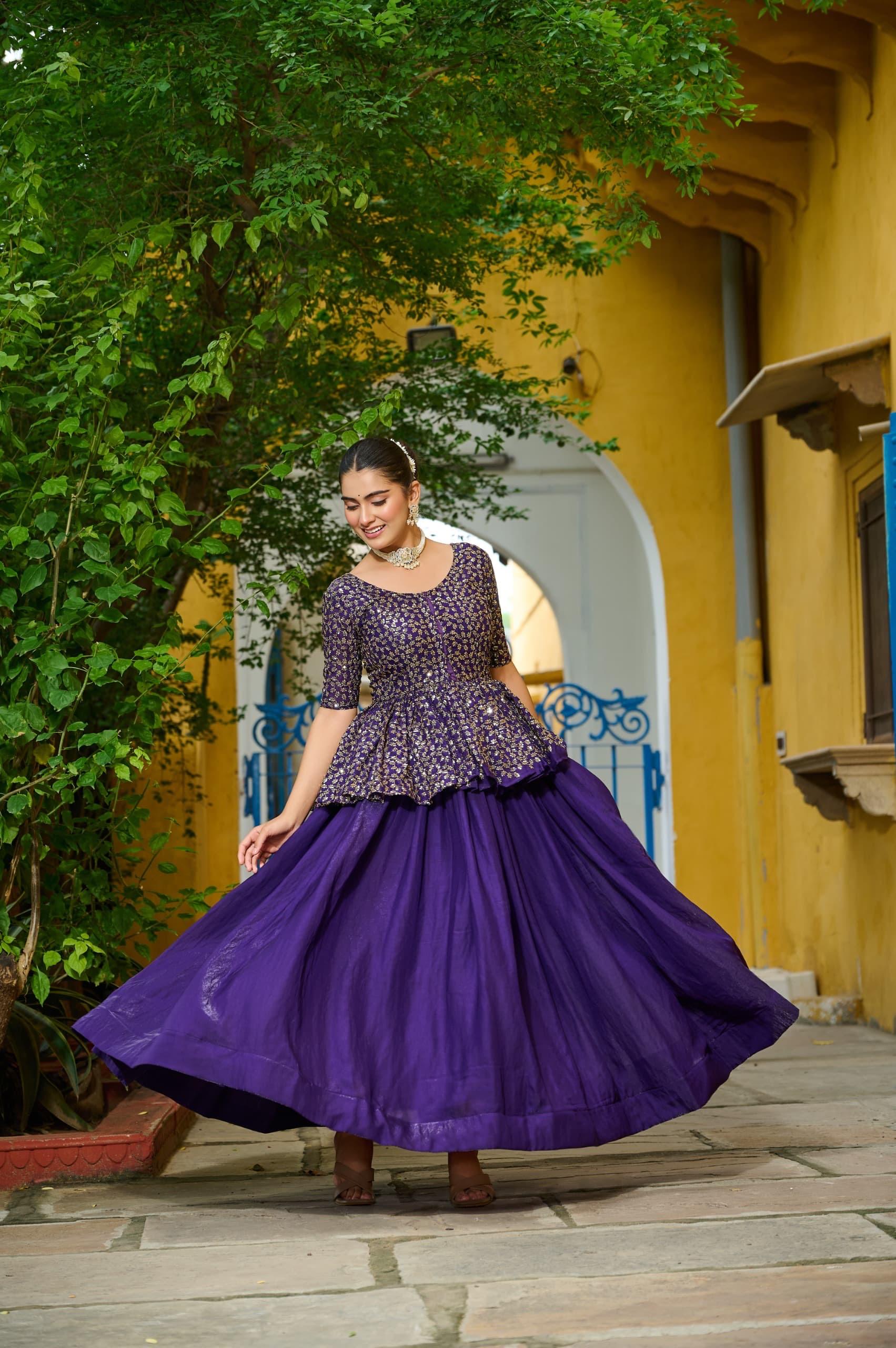 Lehenga  Designer Sequins Embroiderd Readymade Lehenga choli Set