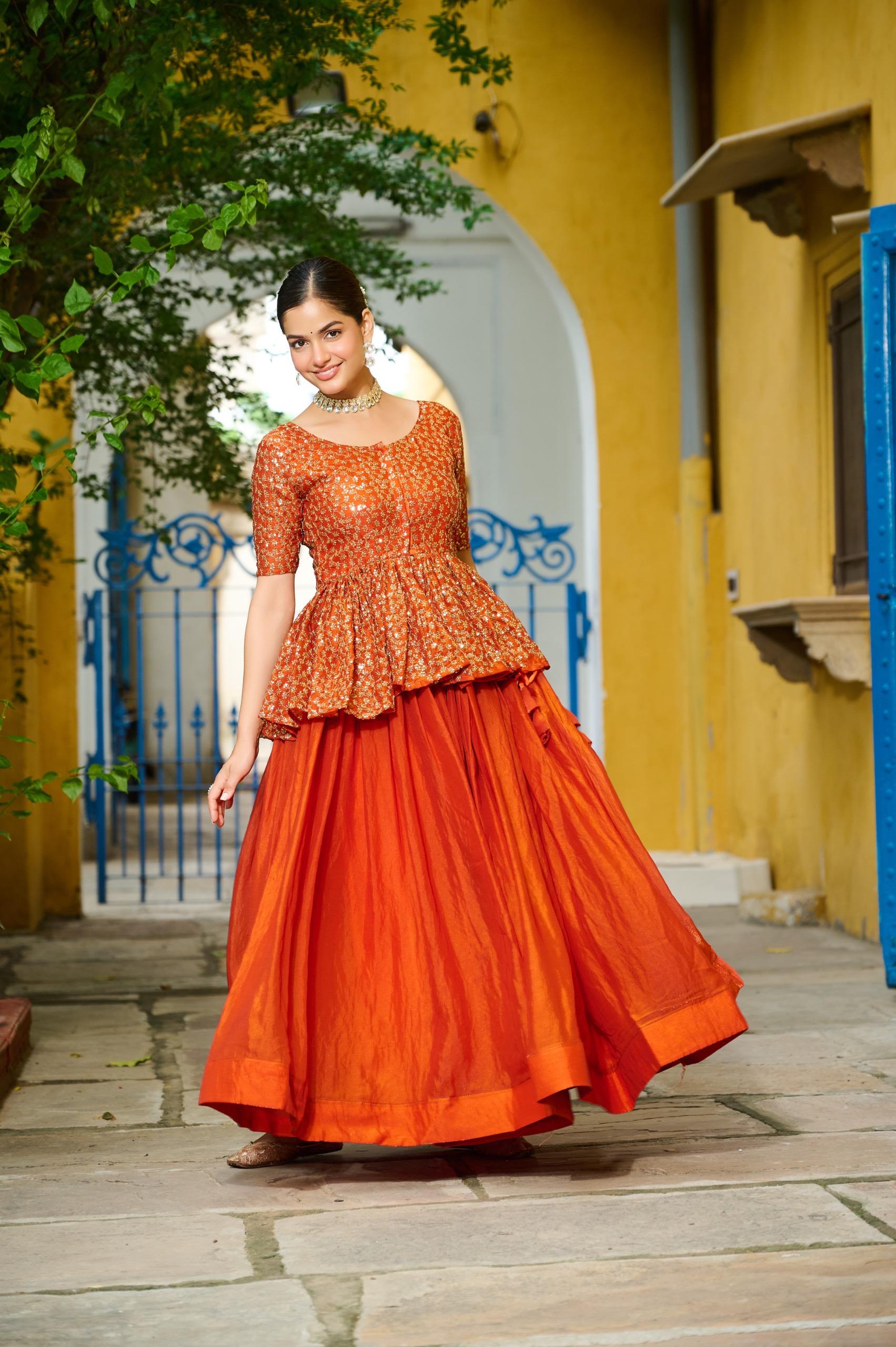 Lehenga  Designer Sequins Embroiderd Readymade Lehenga choli Set