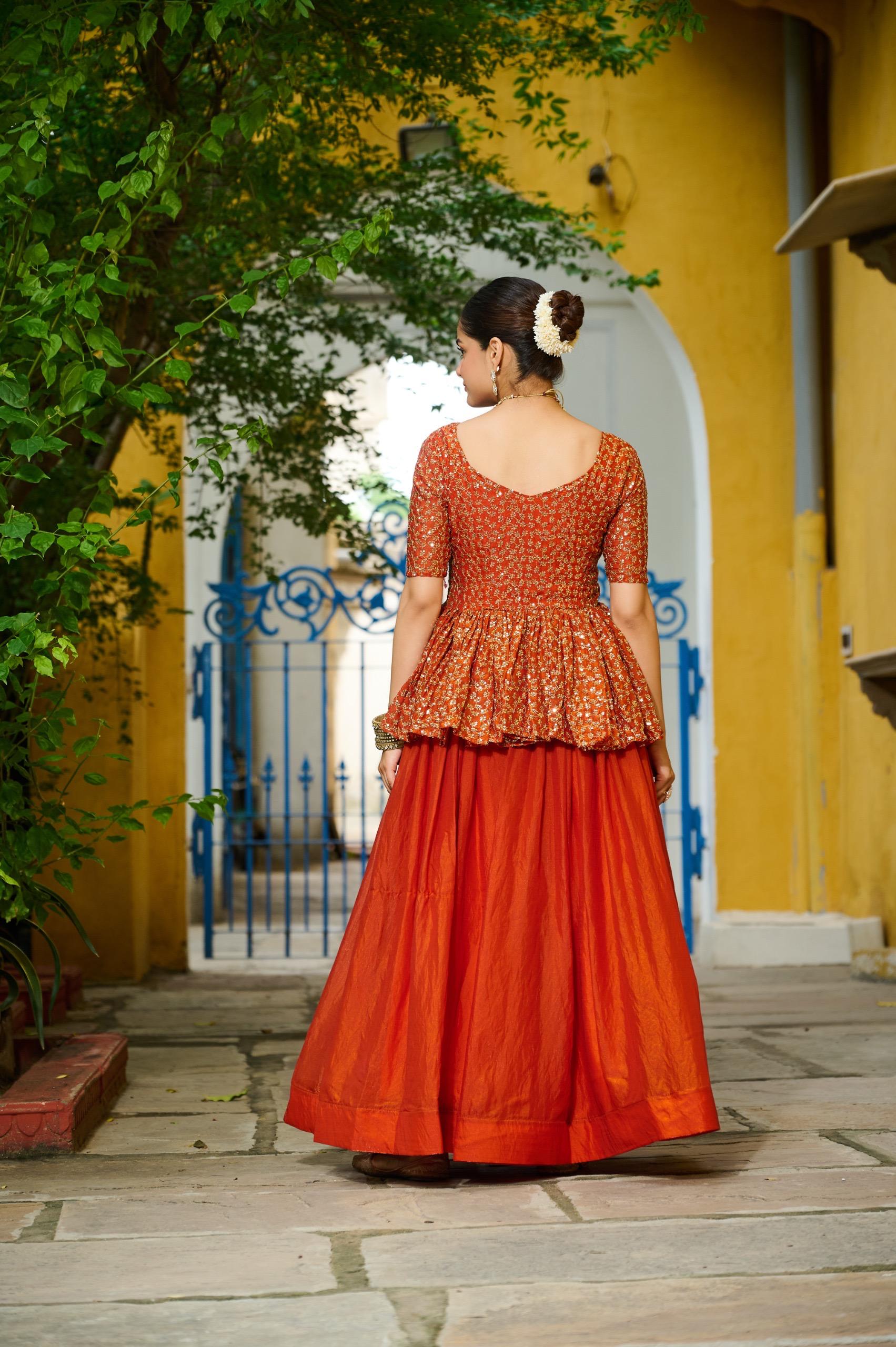 Lehenga  Designer Sequins Embroiderd Readymade Lehenga choli Set