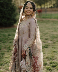 DESIGNER WEAR EXCLUSIVE GOWN PAIR IN CHINON FABRIC GOWN AND PLAZZO WITH DUPATTA IN ORGANZA