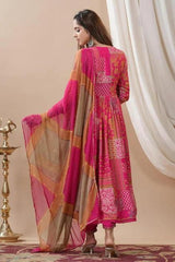 Beautiful Heavy quality Maslin Silk Fabric designer festive wear fully 2.8mtr Flair Gown and duppta