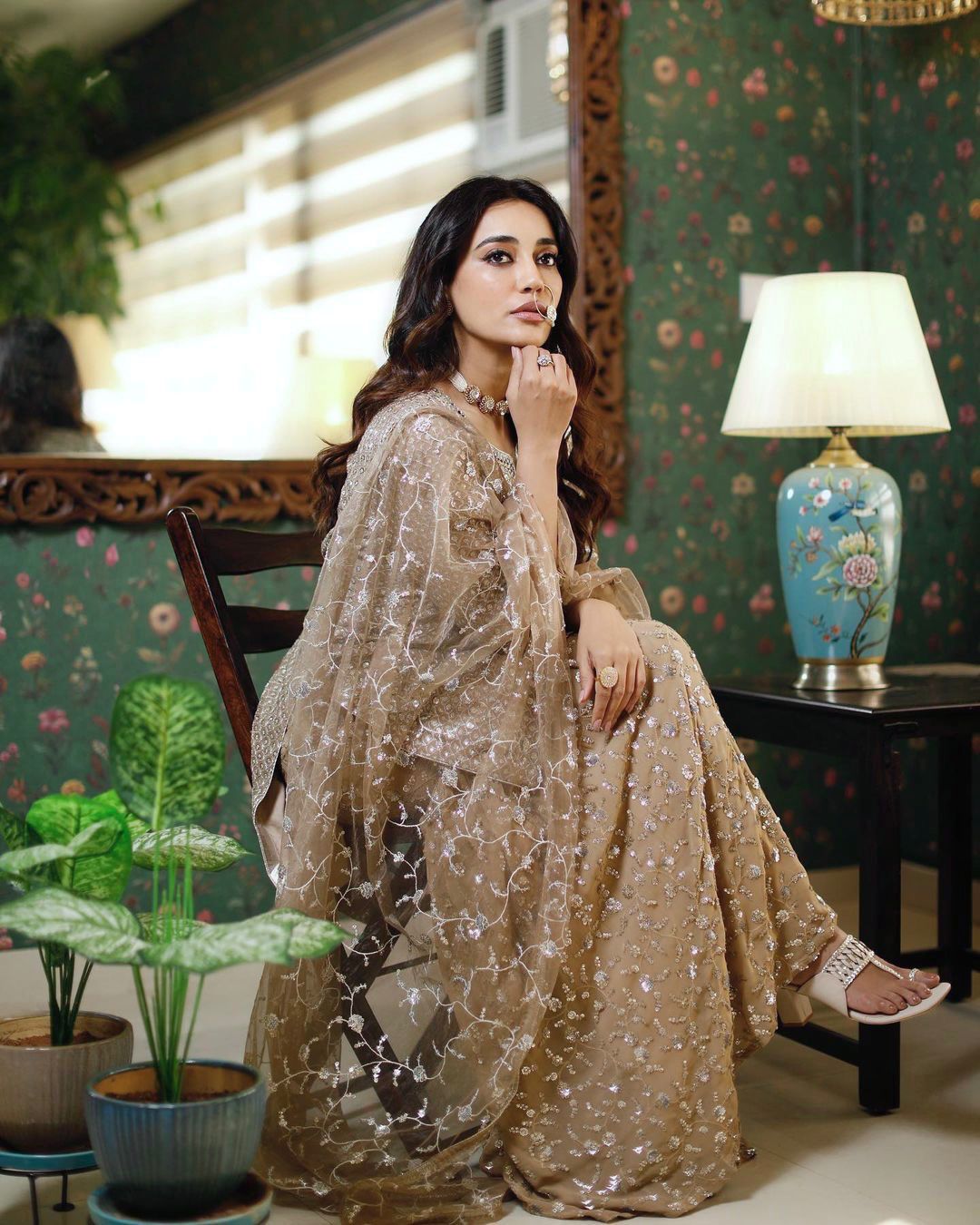 New Đěsigner Party Wear Look Top Plazzo & Dupatta Set *