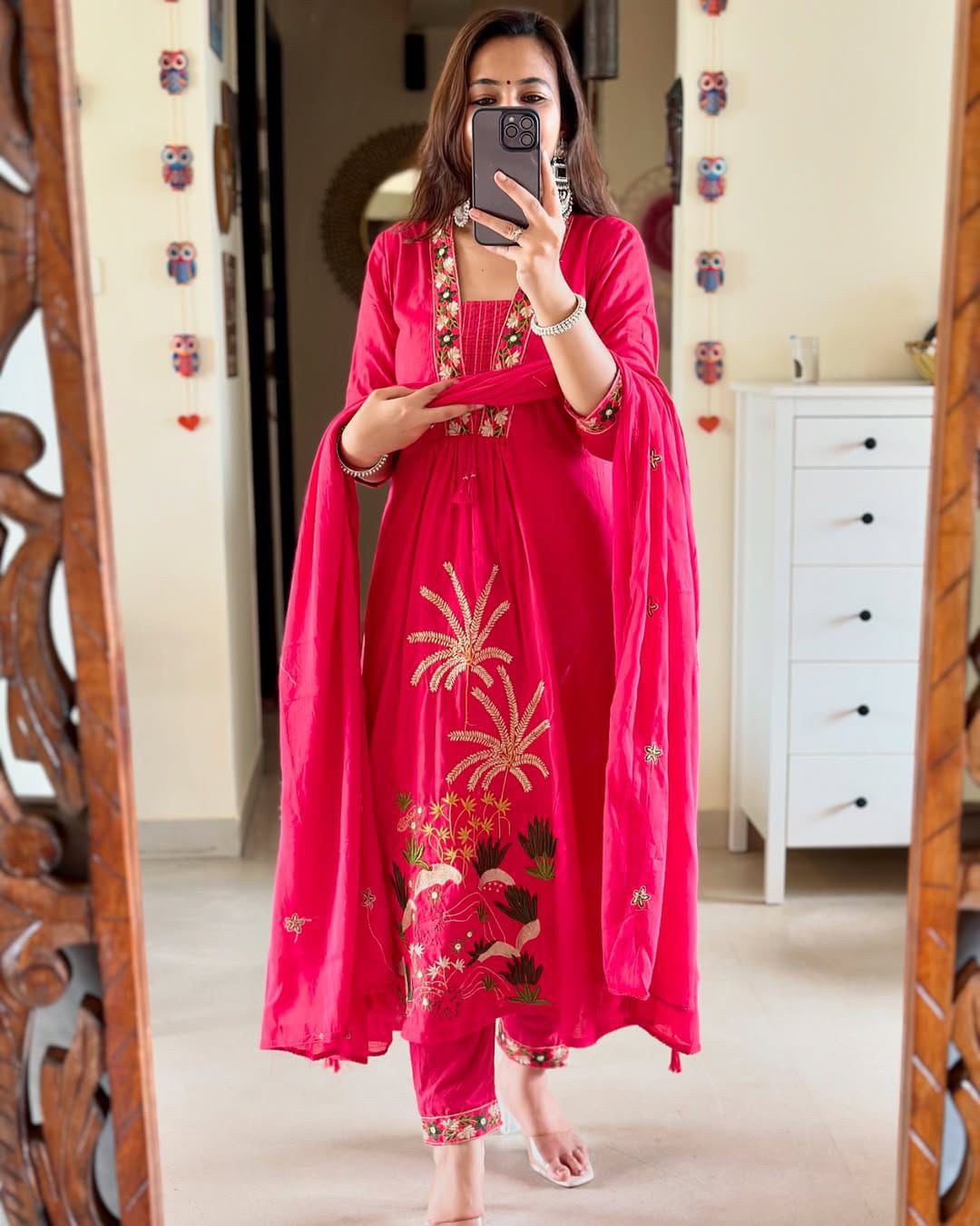 Pure fine Cotton fabric   Kurti with Pant