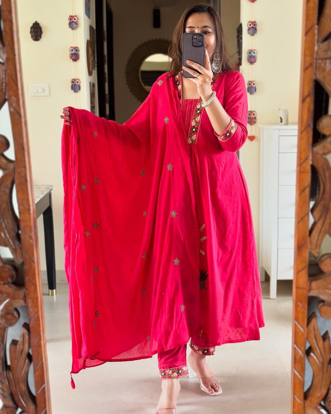 Pure fine Cotton fabric   Kurti with Pant