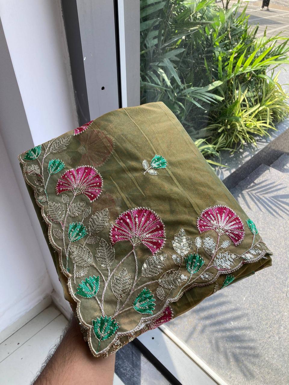 Party Wear Fendy Soft Net Saree