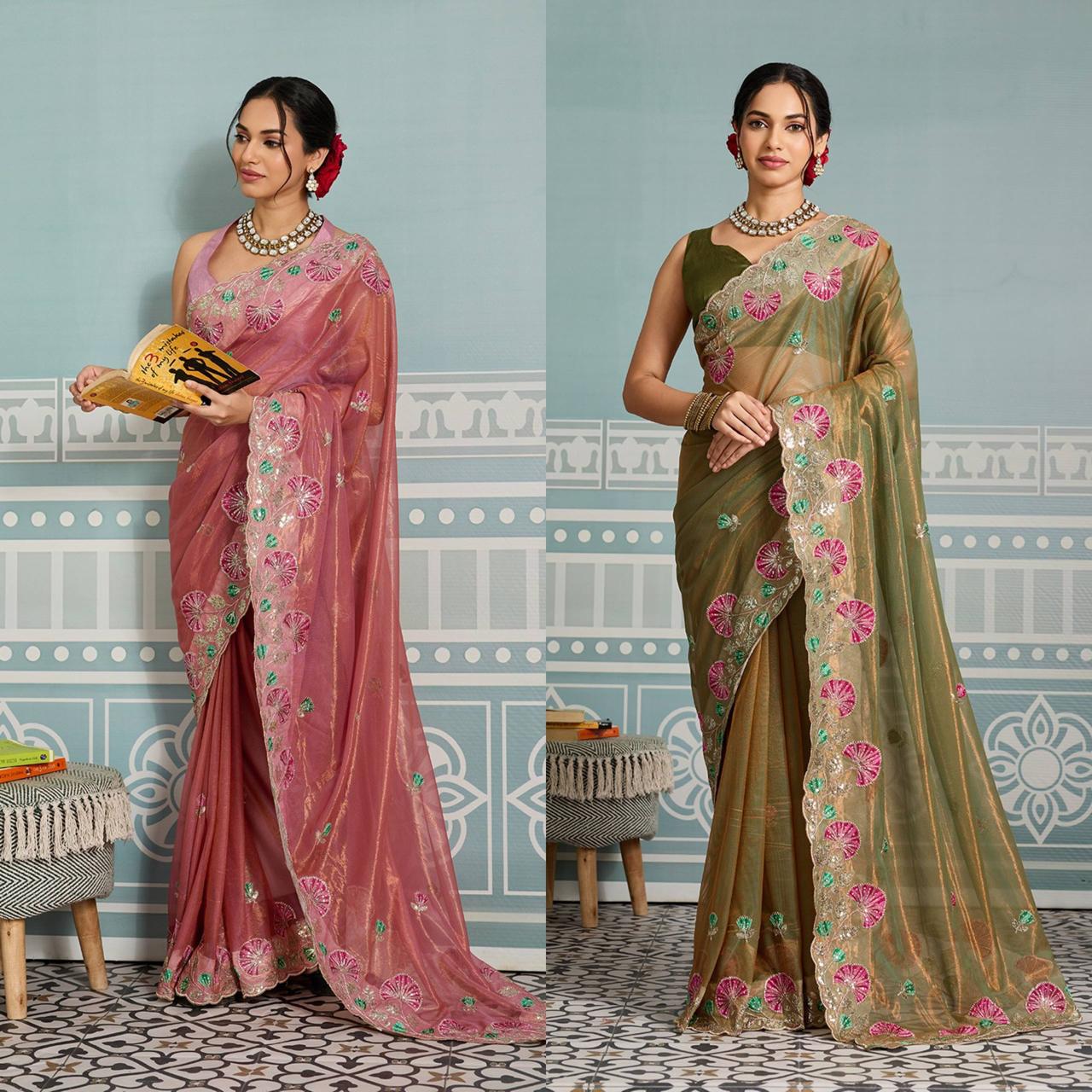 Party Wear Fendy Soft Net Saree