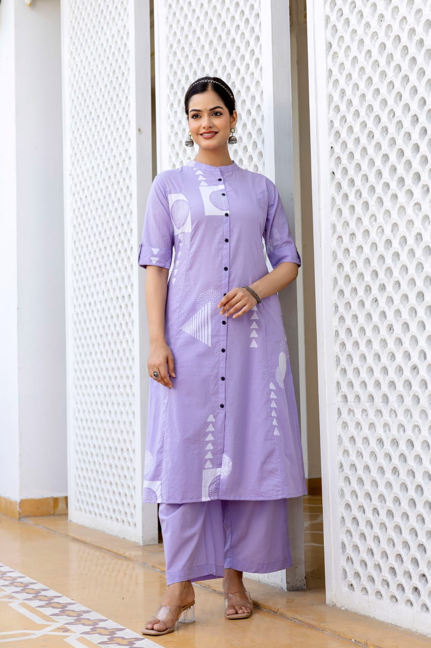 Designer Coord set in Aline kurti
