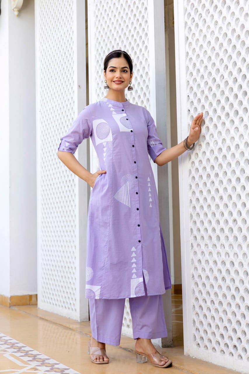 Designer Coord set in Aline kurti