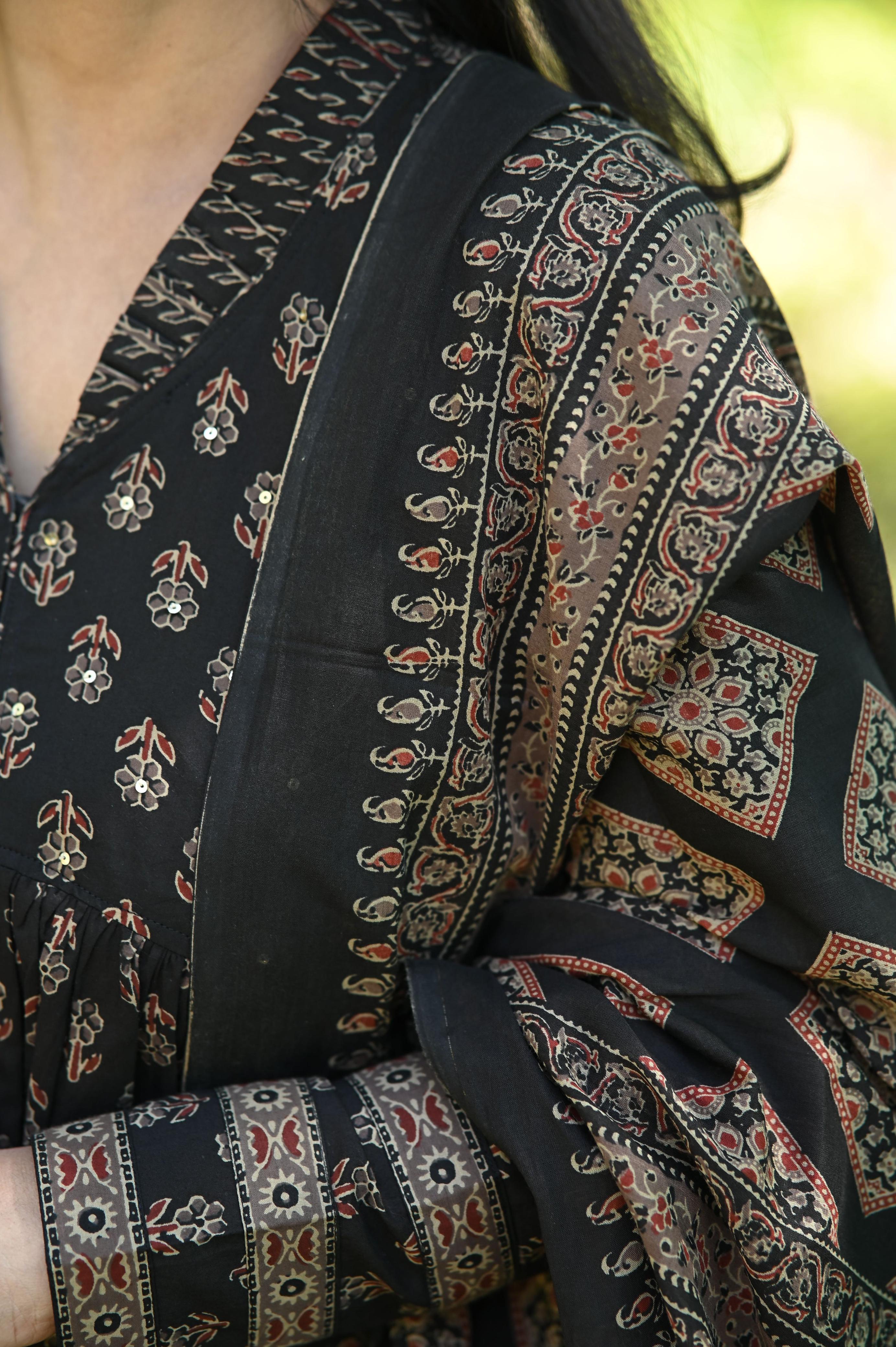 Exclusive Ajrakh Print KURTI