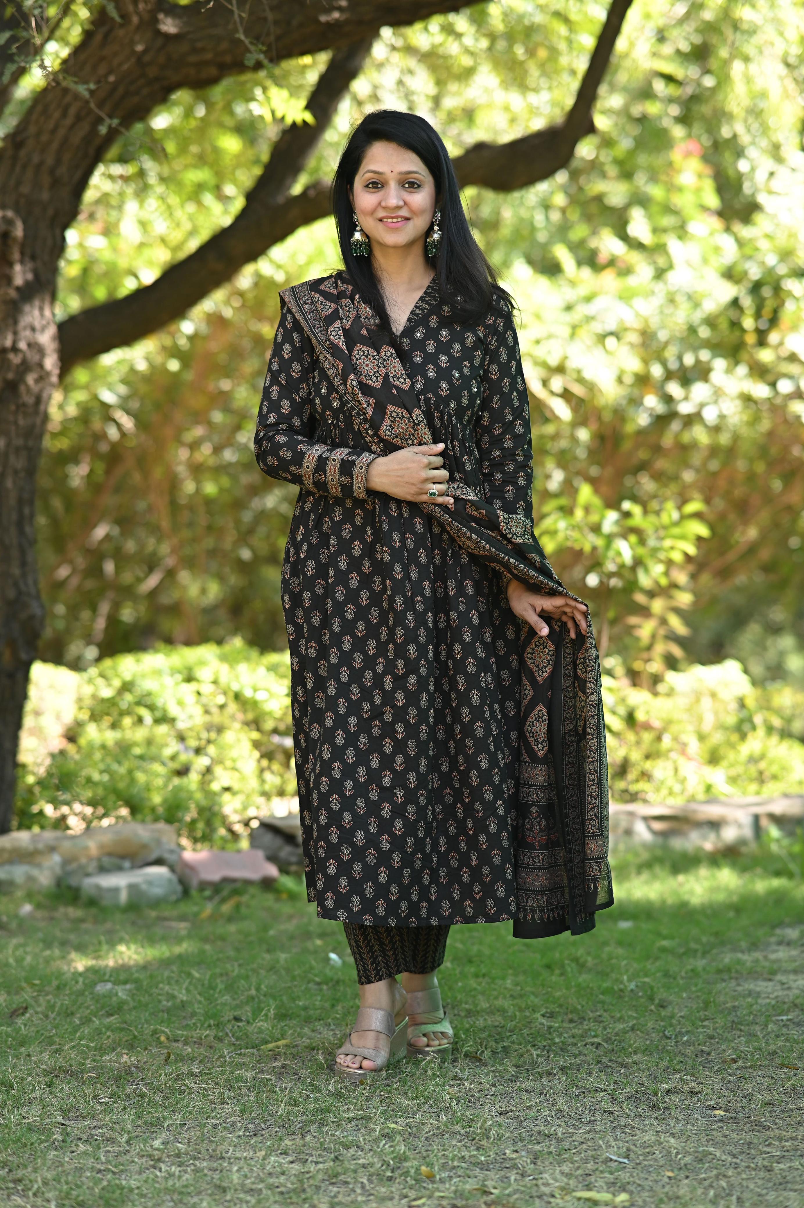 Exclusive Ajrakh Print KURTI
