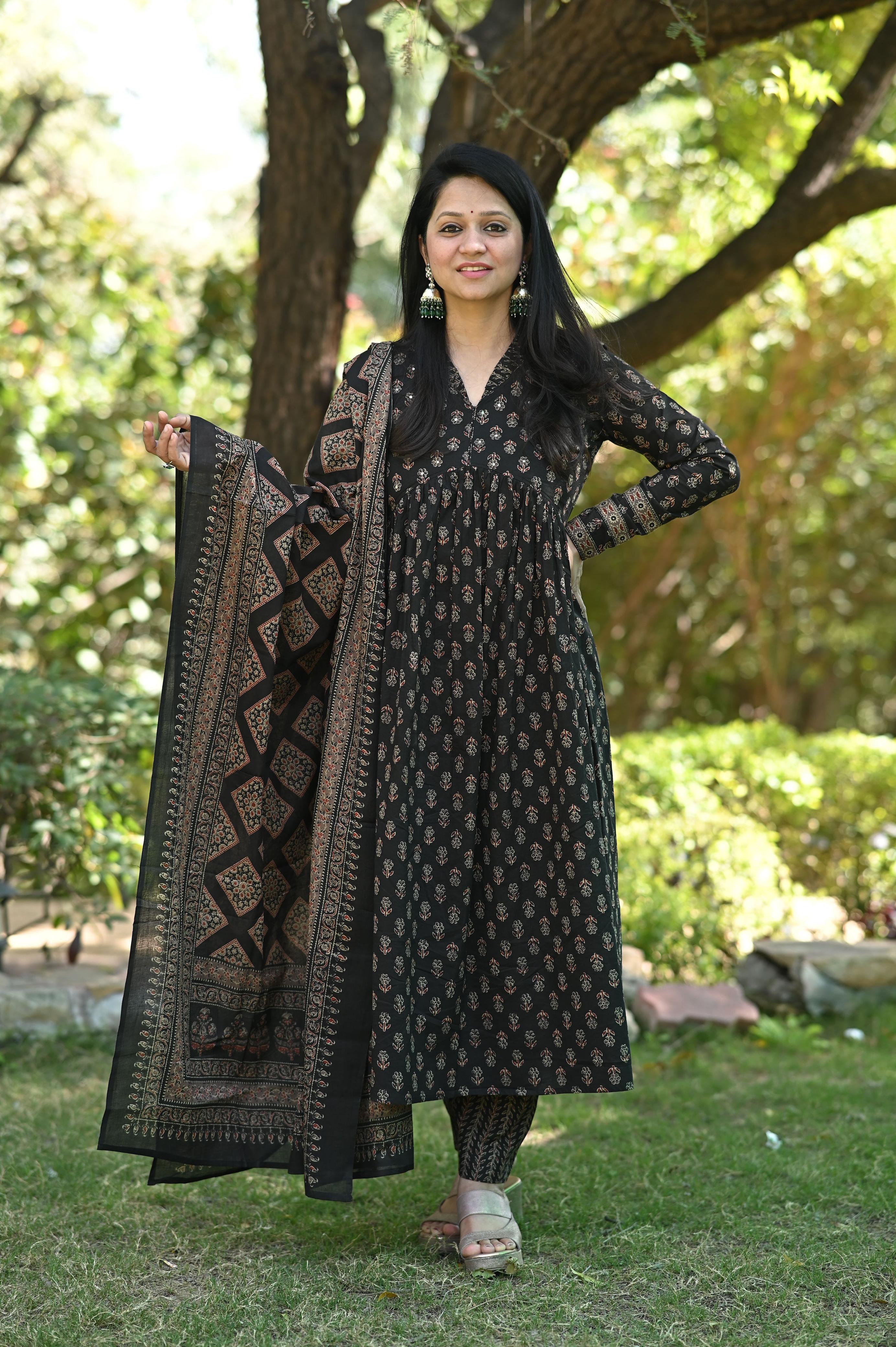 Exclusive Ajrakh Print KURTI